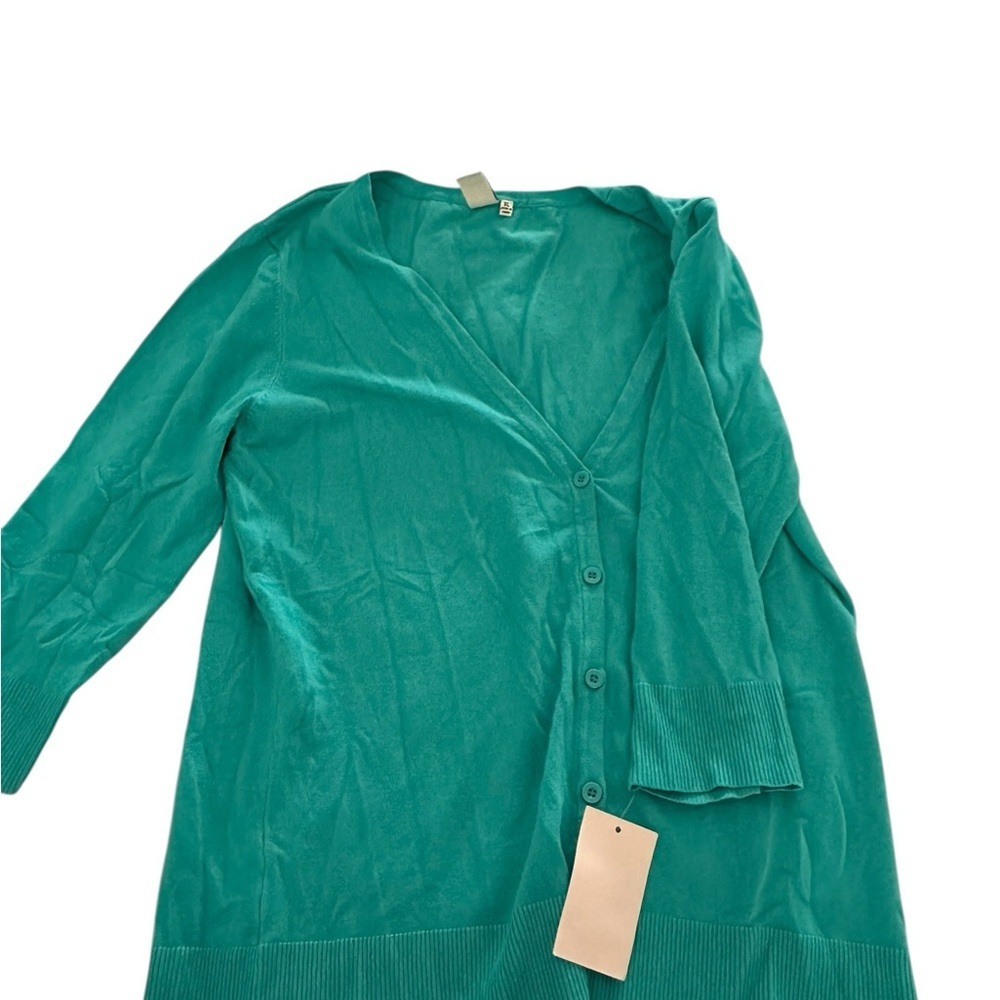 Teal Button-Up Cardigan from Saks off fifth xl